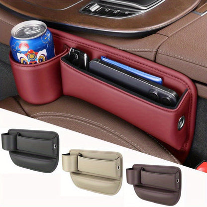 2pcs Storage Box + 2pcs File/1pc Storage Box + 1pc Towel Car Seat Gap Organizer Storage Box Pocket Multifunction Universal Wallet Keys Card Cup Phone Holder Auto Interior Accessories Car Storage Boxes|car Accessories Clearance|car Seat Side Filler