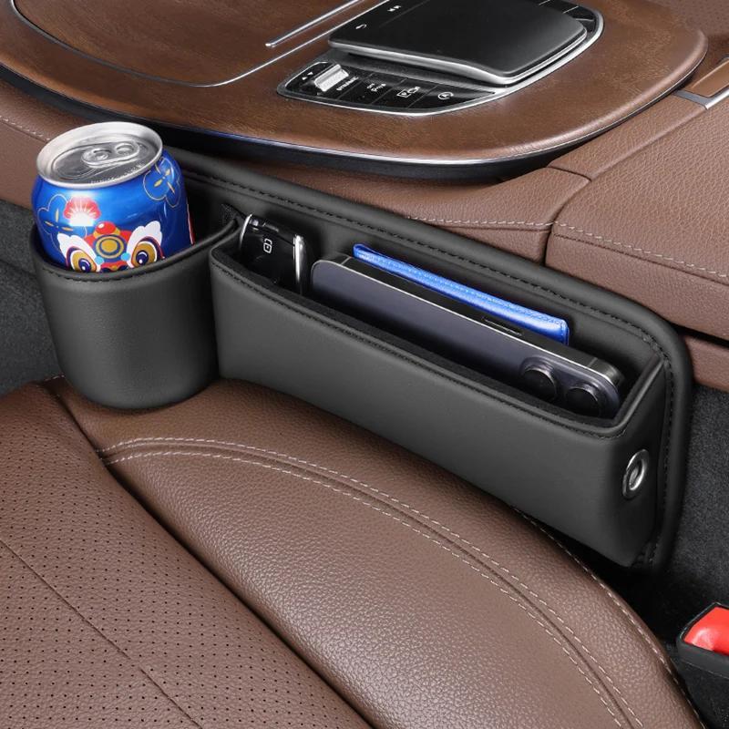 2pcs Storage Box + 2pcs File/1pc Storage Box + 1pc Towel Car Seat Gap Organizer Storage Box Pocket Multifunction Universal Wallet Keys Card Cup Phone Holder Auto Interior Accessories Car Storage Boxes|car Accessories Clearance|car Seat Side Filler
