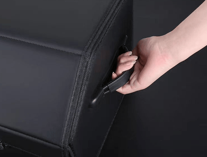 Car Trunk Organizer - Trunk Organizer & Storage SUV, PU Leather Foldable Trunk Organizer, Multi Compartment Adjustable Car Grocery Storage Box