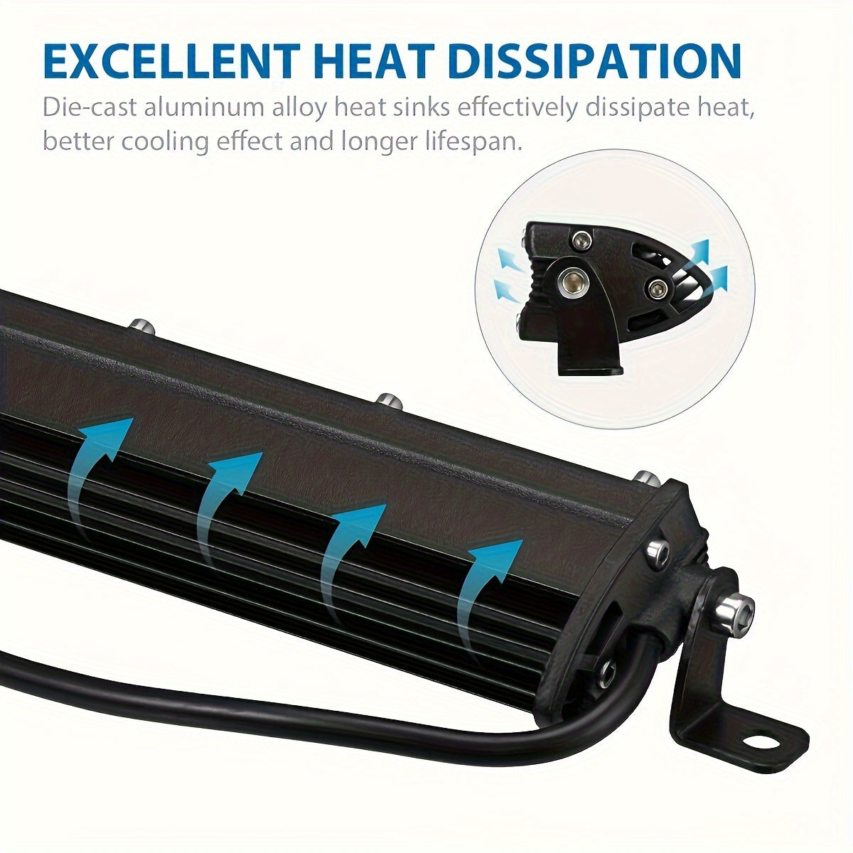 2x 10Inch LED Light Bar + 4 x 4" Light Offroad For Jeep Truck Car, Without Battery