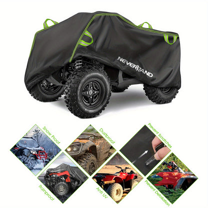 NEVERLAND XL Quad Bike ATV Cover Waterproof Sun Rain All Weather UV Protection Universal Fit 190T with Storage Bag