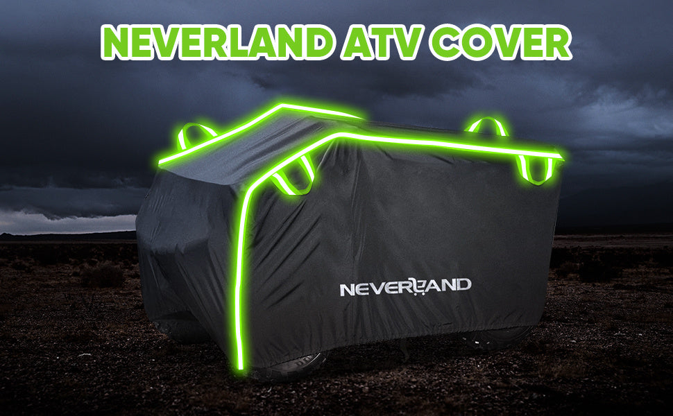 NEVERLAND XL Quad Bike ATV Cover Waterproof Sun Rain All Weather UV Protection Universal Fit 190T with Storage Bag