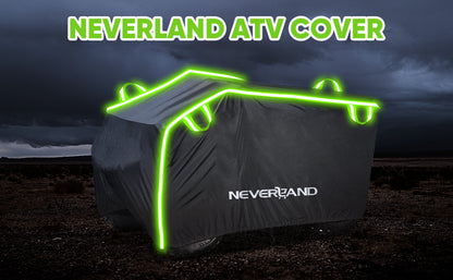 NEVERLAND XL Quad Bike ATV Cover Waterproof Sun Rain All Weather UV Protection Universal Fit 190T with Storage Bag