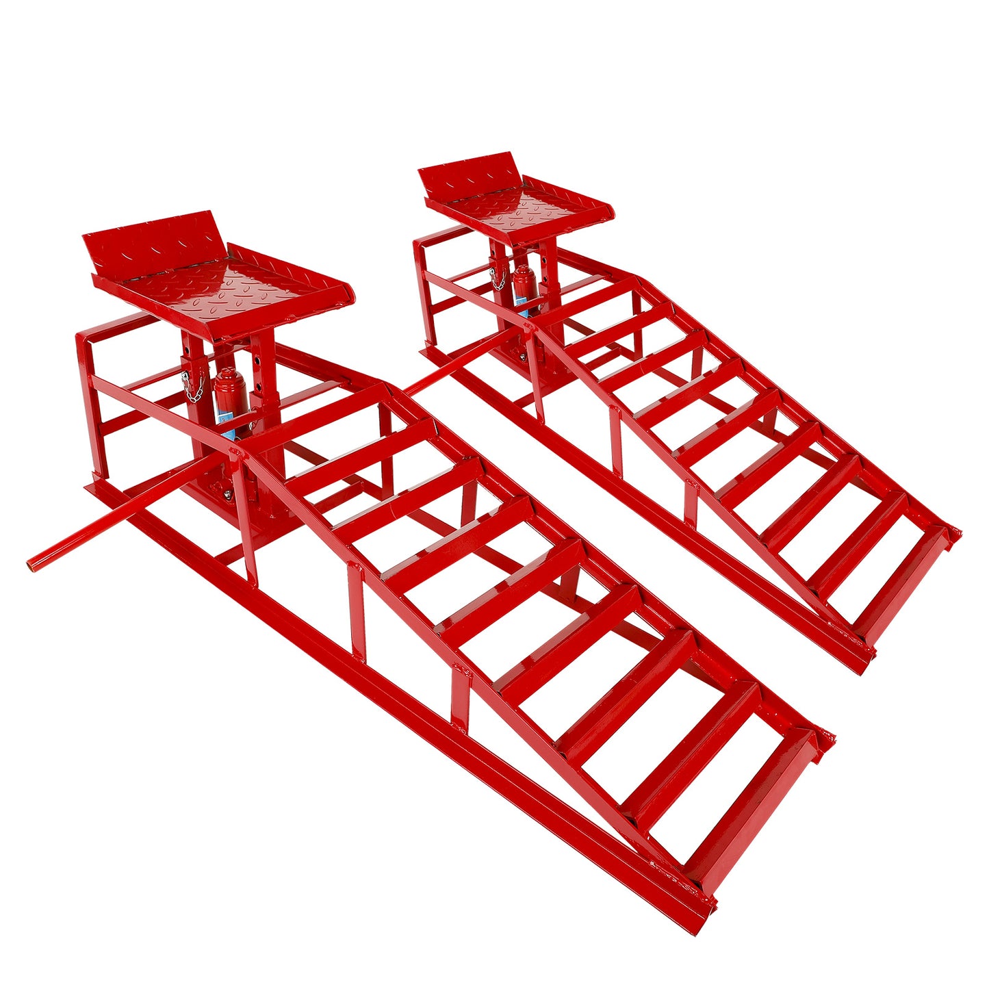 Hydraulic  Ramps 11000lbs 5T Low Profile  Lift Service Ramps Truck Trailer Garage, Height Hydraulic Vehicle Ramps(1 Pack/ 2 Pack)