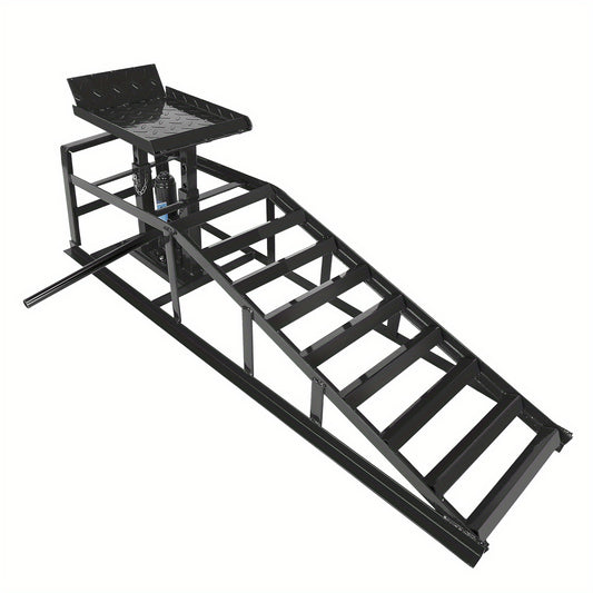 Hydraulic  Ramps 11000lbs 5T Low Profile  Lift Service Ramps Truck Trailer Garage, Height Hydraulic Vehicle Ramps(1 Pack/ 2 Pack)