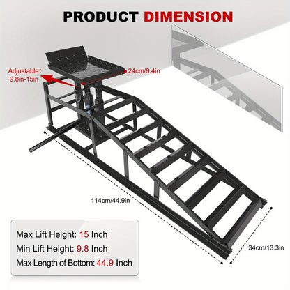 Hydraulic  Ramps 11000lbs 5T Low Profile  Lift Service Ramps Truck Trailer Garage, Height Hydraulic Vehicle Ramps(1 Pack/ 2 Pack)