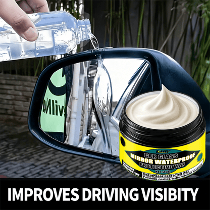 Powerful Waterproof Non-Stick Wax | Windshield, Rearview Mirror, and Glass Rain Repellent Coating - Long-Lasting Protection Polish Kit