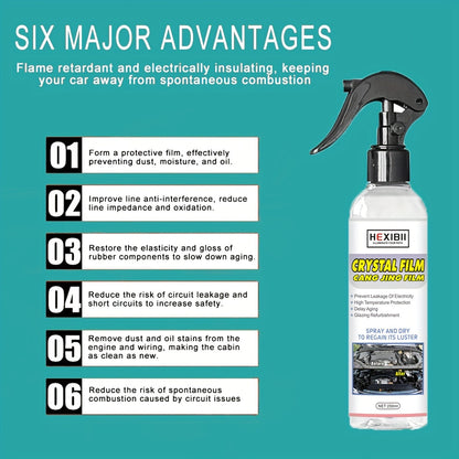 Engine Bay Cleaner Engine Shine Protector Detailer Decontamination Deep Degreasing Compartment Heavy Oil Dust Car Cleaning Tool