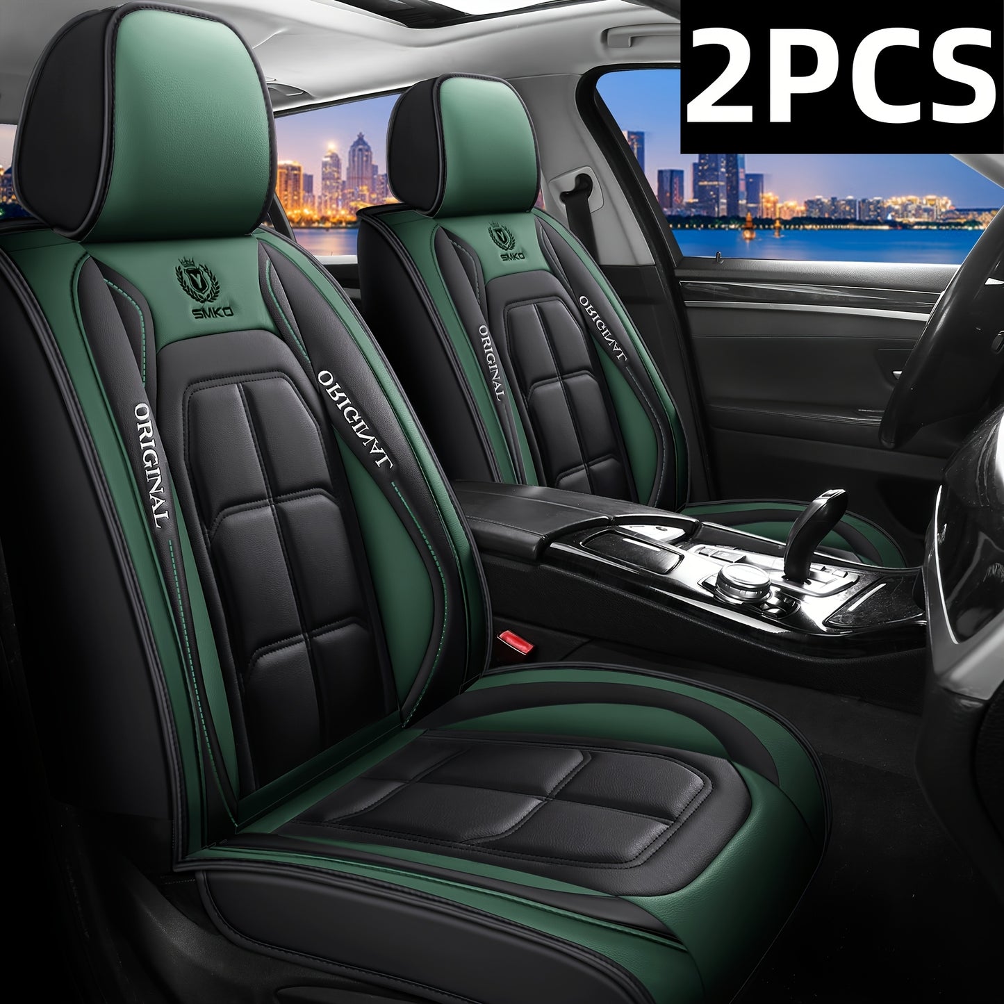 1pc, 2pcs, 5pcs, Advanced Faux Leather Car Seat Cover, Imitation Faux Leather Car Seat Cover, Protective Seat Cover, Suitable For Cars, SUVs, Vans And Trucks, Dirt-resistant, Send Gifts To Relatives