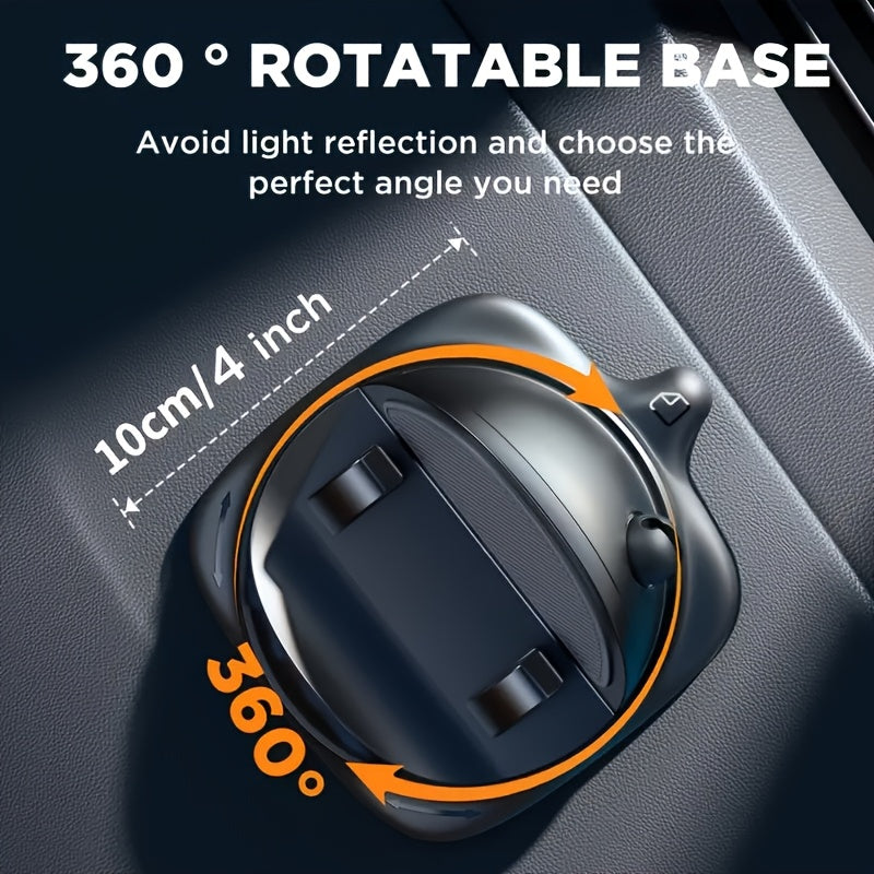 JOYROOM  Phone Holder Mount - Rotatable Dash-Mounted Holders, Non-Slip, ABS,, Heat , Spring-Loaded Grip for iPhone,  & Smartphones