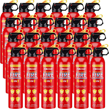FIOZABI Portable Fire Extinguisher Spray 4 In-1 with Bracket for The House/Car/Kitchen/Garage/Home, 0.5-A:21-B:C:5K Water-Based Fire Extinguishers