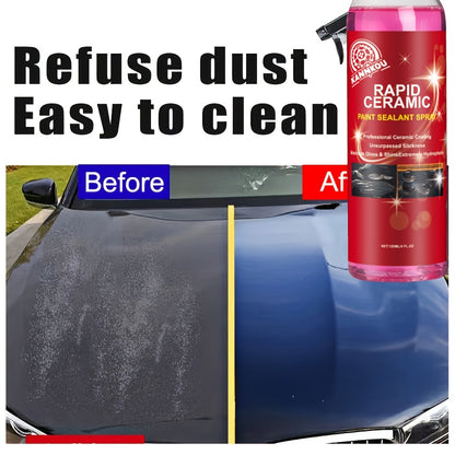 Hybrid Solutions Ceramic Spray Coating, Incredible Shine and Protection for Car Paint, Extreme Water Beading, Safe for Cars, Trucks, Motorcycles, RV's and More, 120ml,4.06oz