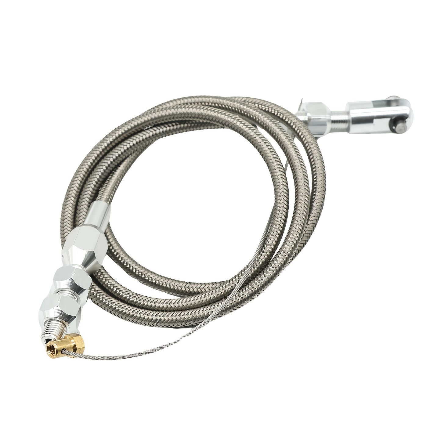 [Stainless Steel Throttle Cable] 36" (91.44Cm) Universal Throttle Cable Stainless Steel Fits for Ford, GM, And More, Without Battery