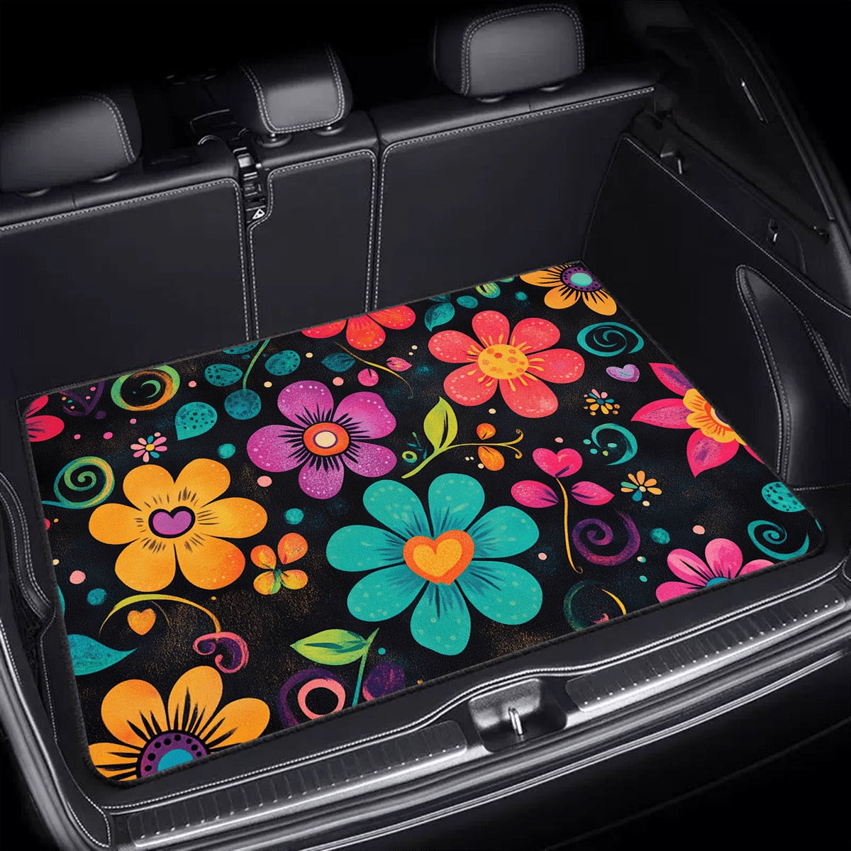 Various Patterns Car Trunk Mats, Non-slip and Durable Cargo Liner with Distinctive Designs, Waterproof Car Trunk Floor Mats To Protect The Vehicle Interior From Dirt, Spills and Scratches