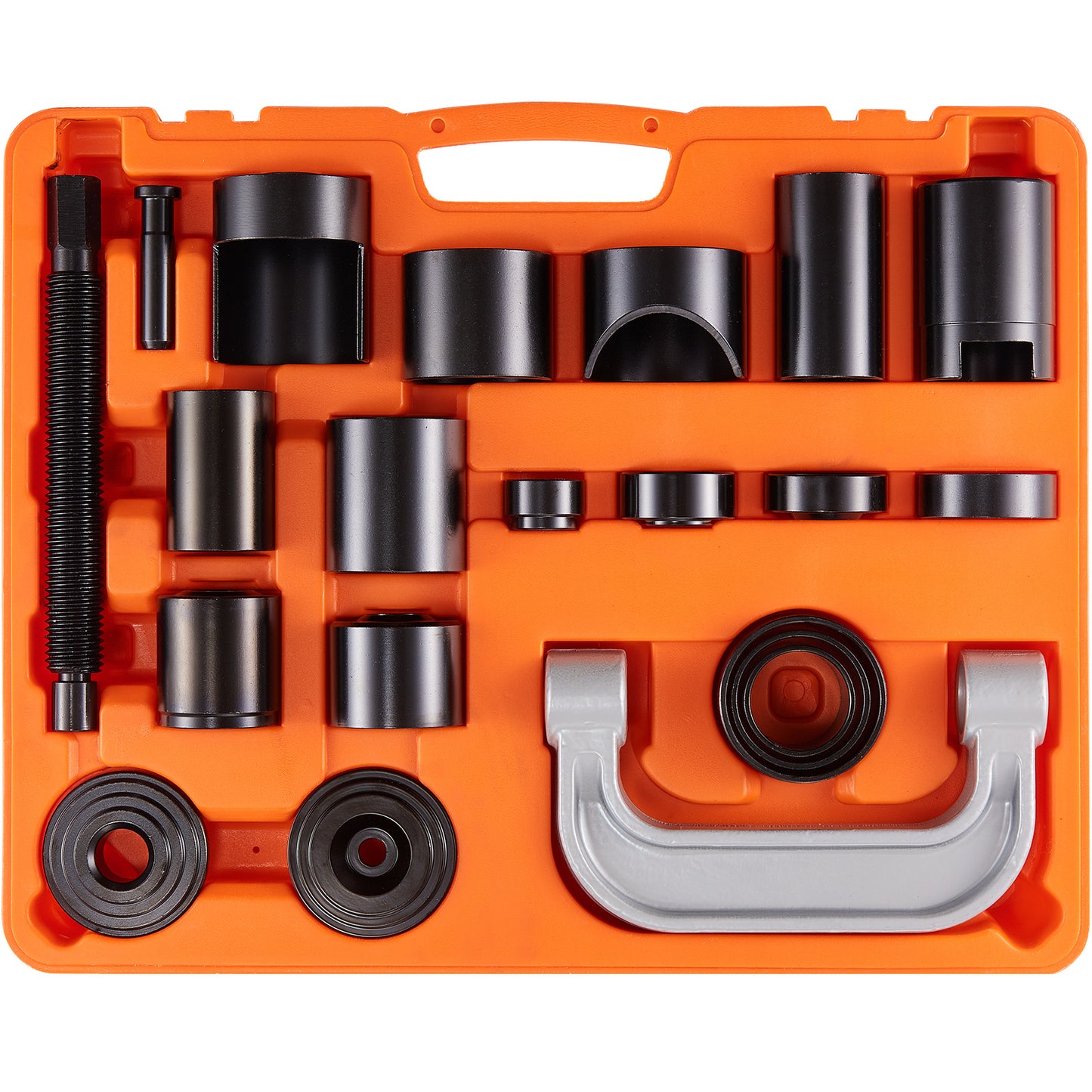 VEVOR Ball Joint Press Kit C-press Ball Joint Tools 10 pcs/21 pcs/23 pcs Automotive Repair Kit, Heat treatment of C-type clamps and screws/All heat treatment