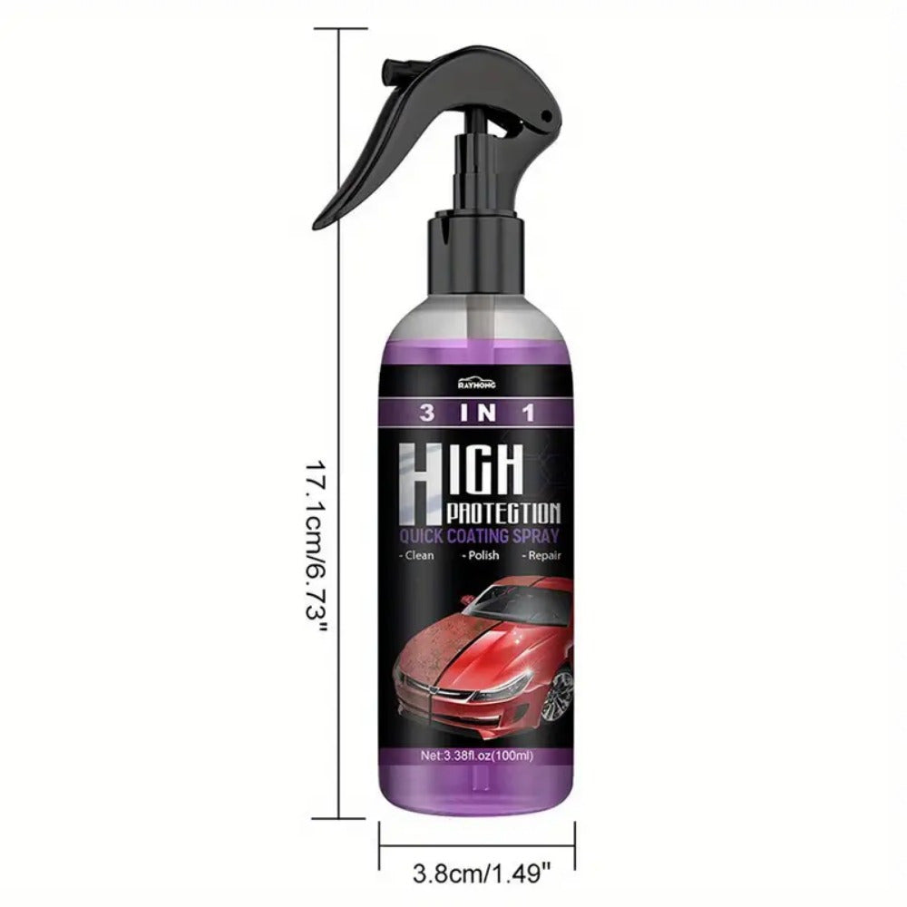 3/10pcs 3.38oz 3in 1 High Protection Quick Car Coat Ceramic Coating Spray Hydrophobic