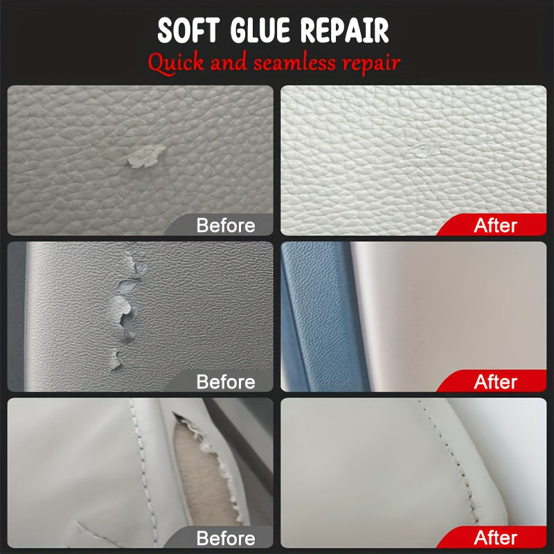KJM Heavy-Duty & Fabric Repair Glue – Invisible, Washable, No Residue – Strong Adhesive for Car Seat, Sofa, Clothing, Shoe & Jacket Mending – Professional-Grade Instant Fix (No Tools/Easy Application) – Multi-Purpose Glue Stick