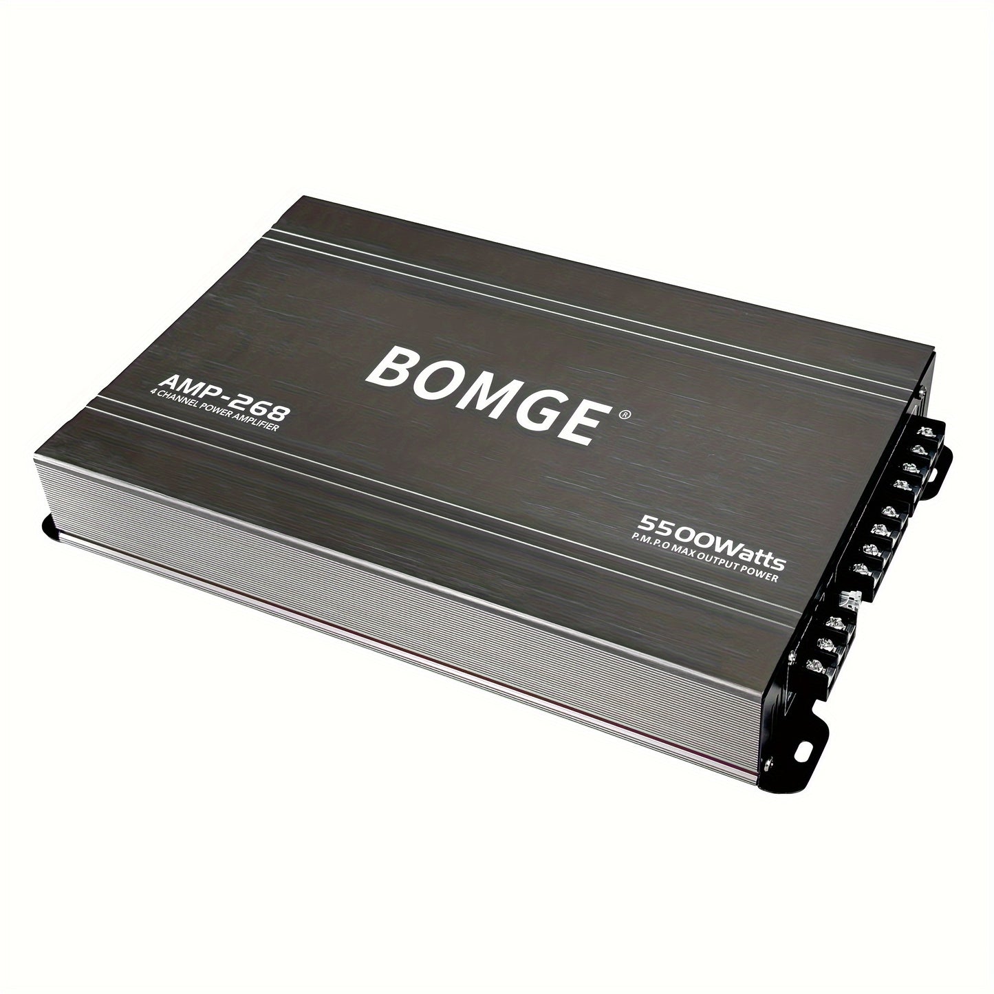 BOMGE Professional 4 Channel Amplifier Dub 4 Channel Car Amplifier AMP228 Vehicle Amplifier 2500 Watts Max for Subwoofers And Speakers