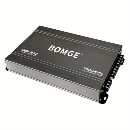 BOMGE Professional 4 Channel Amplifier Dub 4 Channel Car Amplifier AMP228 Vehicle Amplifier 2500 Watts Max for Subwoofers And Speakers