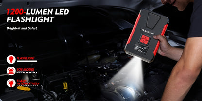 15000A-21000A Peak 350PSI 12V 17-in-1 Portable Jump Starter with Air Compressor Jump Starter, Car Battery Charger, Car Jump Starter with Air Compressor, Jump Starter Para, Car Accessories Tools, LED Light, Battery Charger, Cart Battery Charger