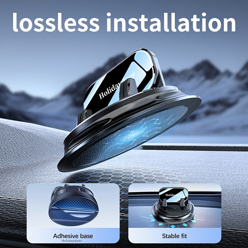 [2025 New Car Mount] 360° Rotating Car Mount Car Phone Holder Stand Upgraded Handsfree Stand Phone Holder for Car Compatible with Iphone Android