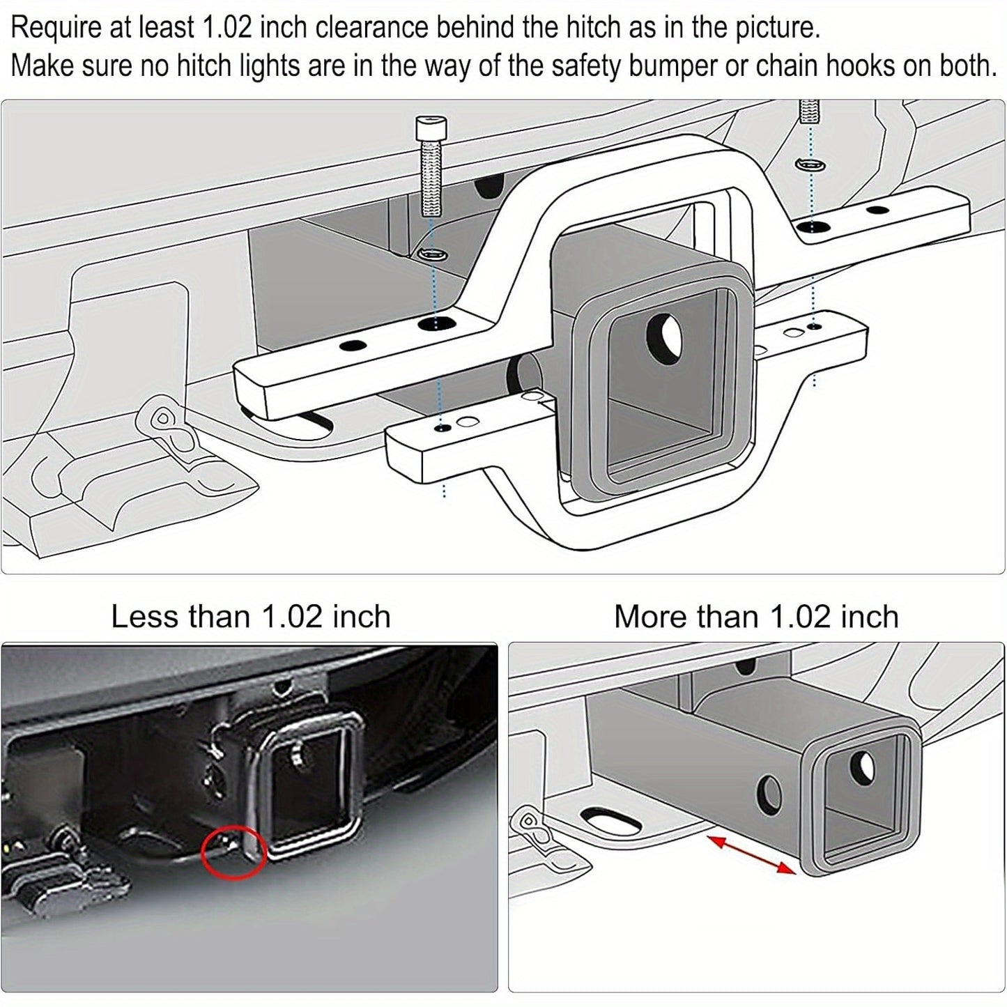Hitch LED Lights, 4 Inch LED Work Light Pods with 2.5 Inch Towing Hitch Mount Brackets for Truck Trailer SUV Pickup Fit Dual Led Off-Road Driving Hitch Light Bar, Without Battery