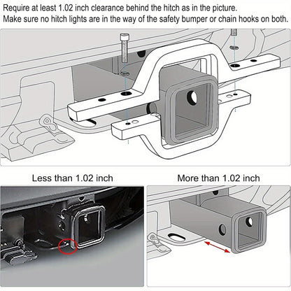 Hitch LED Lights, 4 Inch LED Work Light Pods with 2.5 Inch Towing Hitch Mount Brackets for Truck Trailer SUV Pickup Fit Dual Led Off-Road Driving Hitch Light Bar, Without Battery
