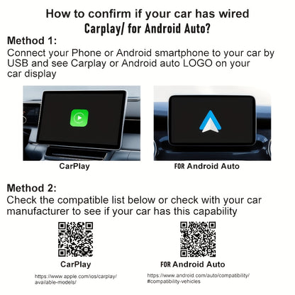 2026 NEW Wireless Carplay Adapter & Android Auto 2026 Upgrade Wired CarPlay to Wireless, 2-in-1 Mini USB Design with Fast Stable Connection Car Play for Apple IOS 10+, Android 11+ Version Car Play Wireless Adapter Carplay Wireless Free Type-C Adapter