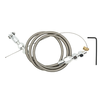 [Stainless Steel Throttle Cable] 36" (91.44Cm) Universal Throttle Cable Stainless Steel Fits for Ford, GM, And More, Without Battery