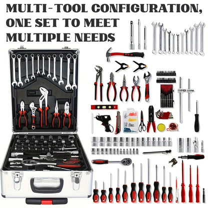 899/52pcs Professional Tool Set, Multi-functional Toolbox, Portable Design, For Home And Car Repair, A Tool Set For Enthusiasts And Professionals, A Gift For Friends, Local Shipping