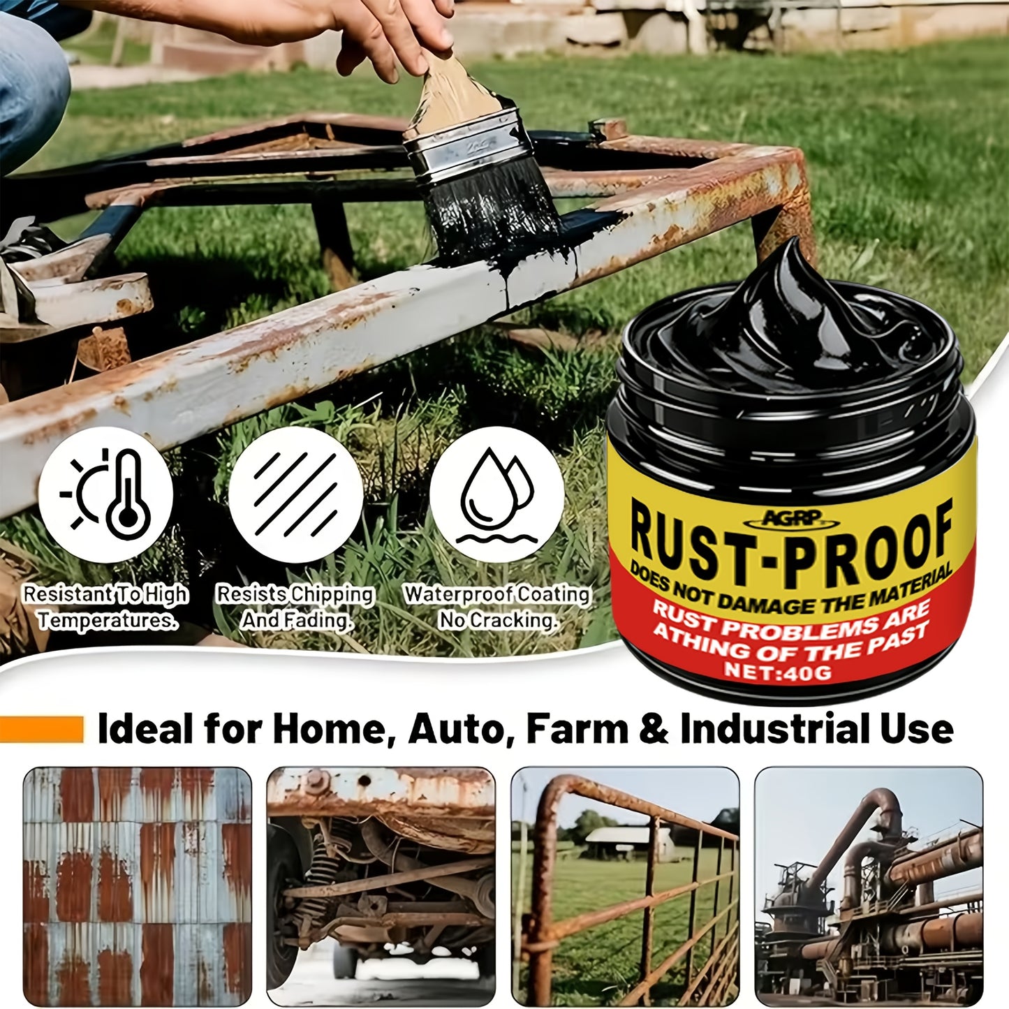 Automotive Metal Polish-Metal Rust-Preventive Conversion Coating: Delivers Excellent Results And Forms a Long-Lasting Protective Layer for The Maintenance of Automotive Metal Parts And All Types of Metals