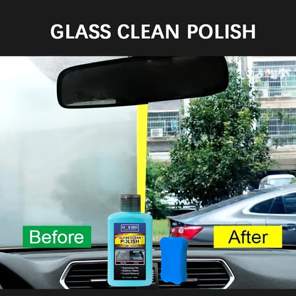 Car Glass Oil Film Cleaner, Glass Film Removal Paste, Car Windshield Glass Oil Film Remover for Auto and Home Eliminates Coatings to Restore Glass to Clear