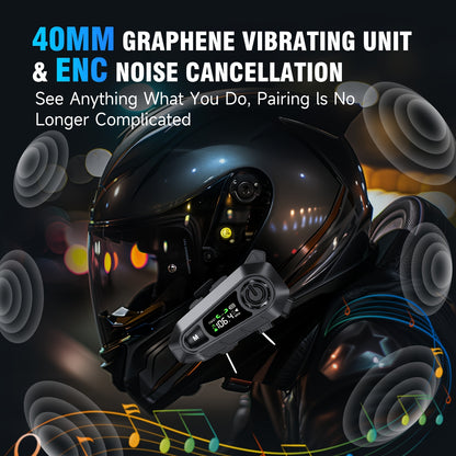 Motorcycle Helmet Wireless Intercom Headset