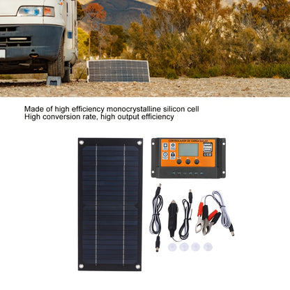 2026 New 18V Portable Solar Charging Kit with 100A Smart Controller for Camping RV Travel Fishing Caravan Off-Grid Outdoor Power Holiday, Without Battery