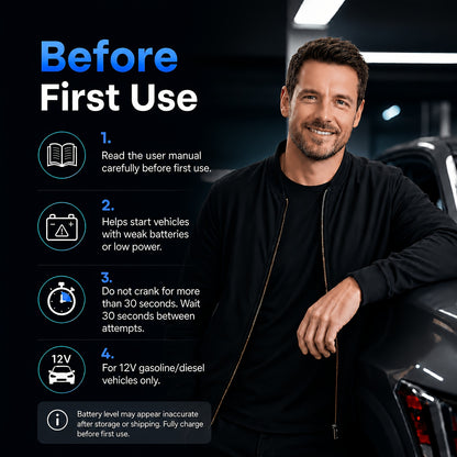 6000-20000A Peak Single Jump Starter Or 12V Portable Car Jump Starter with Air Compressor, Jump Starter Battery Pack with 150PSI Tire Inflator, 7-in-1 Multi-functional Battery Booster Power Bank with LED Light, Car Battery Charger, Roadside Assistanc