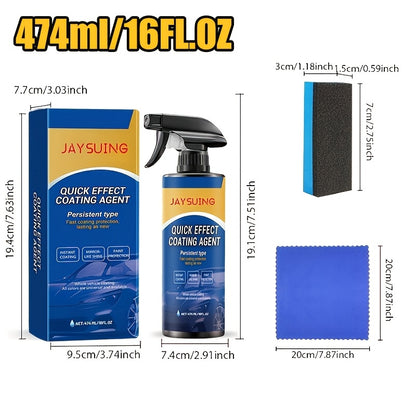 16.03oz/20.29oz/ 32.06oz/40.58oz/48.08oz Quick Effect Car Coating Spray, Waterless Wash Polish, Paint Protection And Glass Cleaner- Suitable for All Vehicle, Car Maintenance Supplies, Car Accessories, Shiny Car Stuff