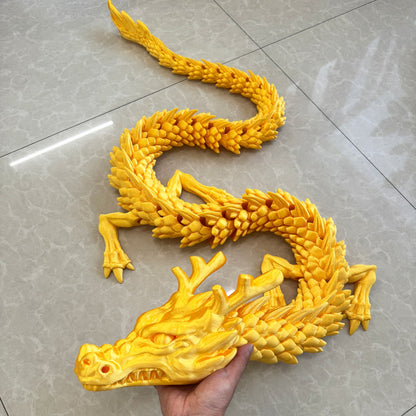 Extra-large 74-inch Chinese Dragon Car Decoration Movable Parts Mobile Dashboard Hanging Decoration, Non-electric Vehicle Interior Decoration, Ideal Gift for Car Enthusiasts During the Spring Festival, Halloween and Christmas. Car Suspension Decorati