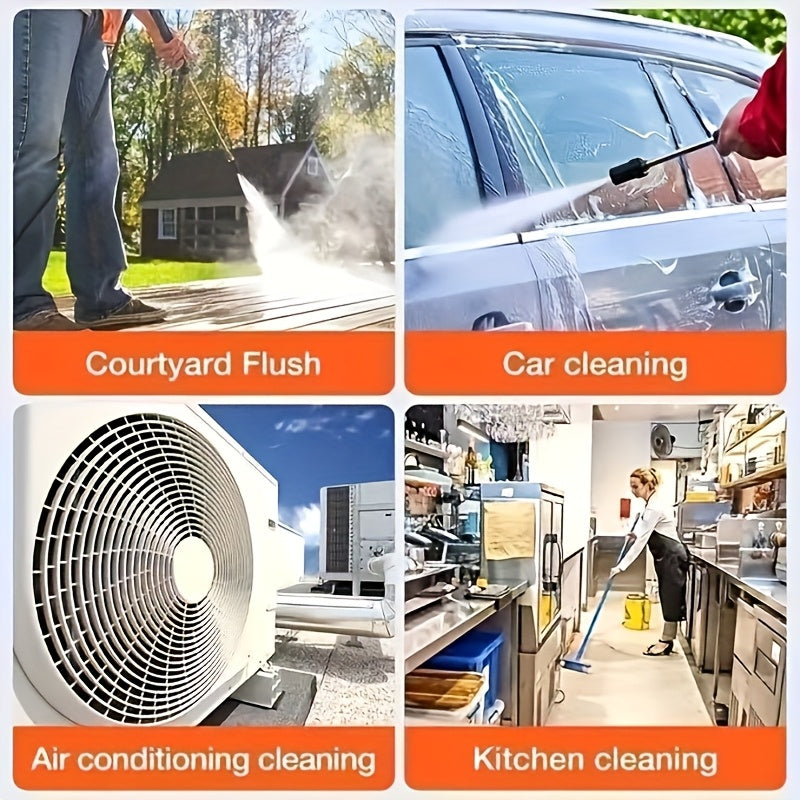 This Portable Charging Car Wash Tool Breaks The Limits of Faucets And Is Ready to Use with Water. Suitable for Car Cleaning, Garden Watering, And Home Floor Cleaning, It Is Super Convenient to Carry Outdoors