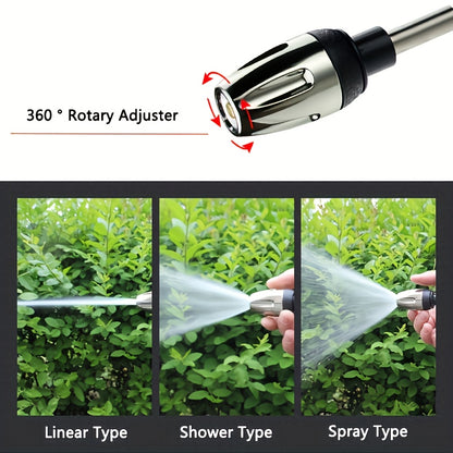 Portable Gun, Easy To Use, Suitable Women And Elderly, Non-Slip Grip- Car Washing And Watering Flowers With One Click, Includes A Car Wash-specific Cloth