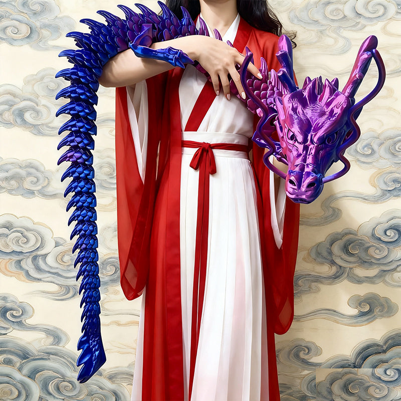 Extra-large 74-inch Chinese Dragon Car Decoration Movable Parts Mobile Dashboard Hanging Decoration, Non-electric Vehicle Interior Decoration, Ideal Gift for Car Enthusiasts During the Spring Festival, Halloween and Christmas. Car Suspension Decorati