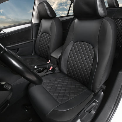 Universal Faux Leather Car Seat Covers Full Set Car Seat Covers Full Set Front Seats And Rear Bench, Universal Fit 5 Seat Covers For SUV, Automotive Truck, for Jeep, for Bmw, Scratch Proof, Car Accessories For Men And Women