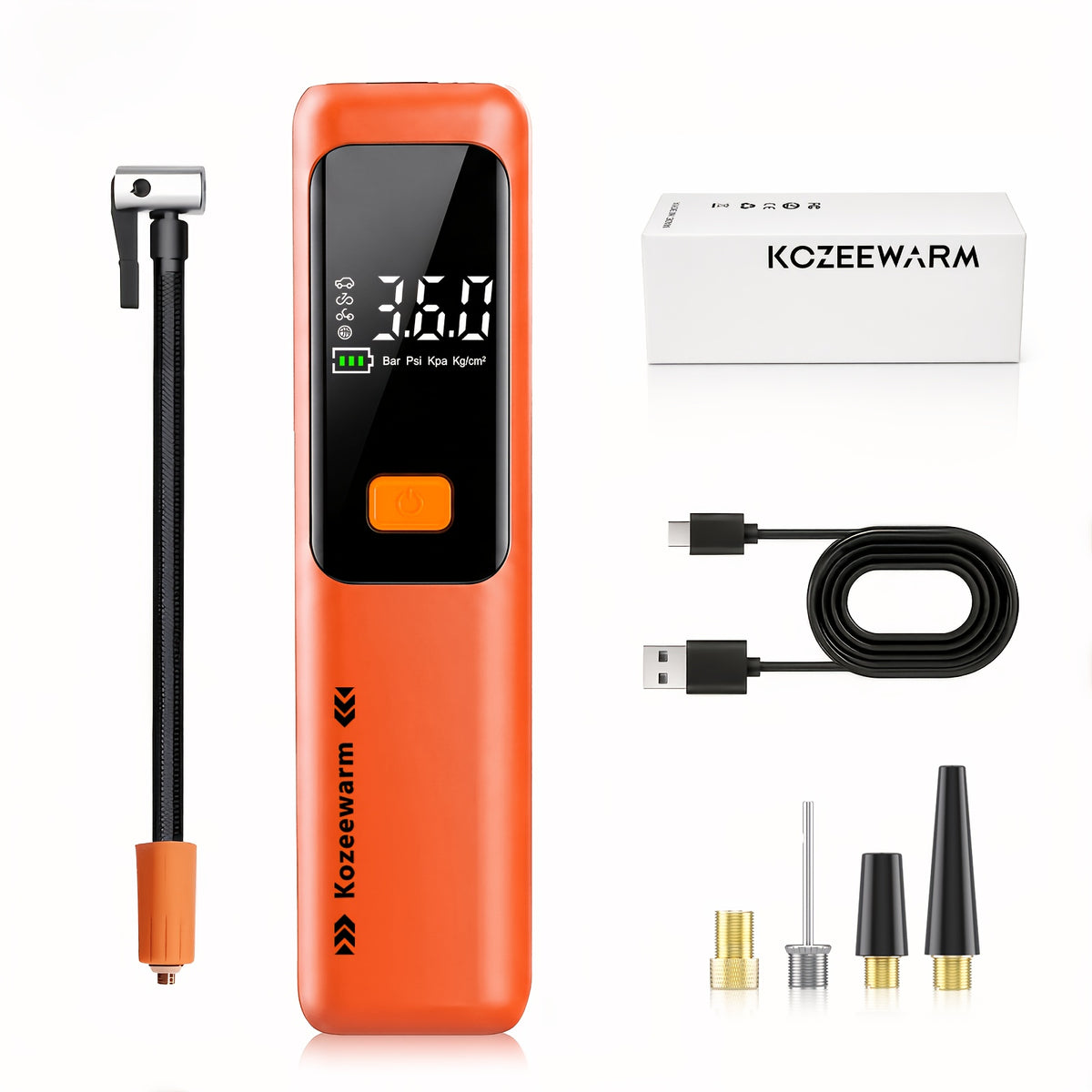 Cordless Tire Inflator 150PSI Portable Air Compressor with USB-C Charging & 3X Quick Inflate for Car Motorcycle Bicycle – One-Button Smart Pump
