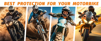 Motorcycle Cover, 210D, All-Weather Outdoor UV And Dust Protection, Protects Paintwork with Reflective Strips, Suitable for Harley-Davidson, for HONDA, And for SUZUKI (Black And Orange)