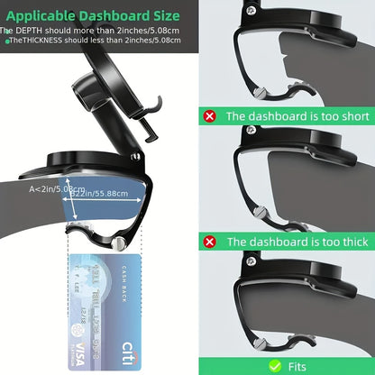 Multifunctional Mobile Phone Holder, Car Holder, Stable, 360-Degree Rotating, Suitable for Various Types of Mobile Phone Holders