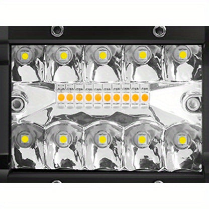 Hitch LED Lights, 4 Inch LED Work Light Pods with 2.5 Inch Towing Hitch Mount Brackets for Truck Trailer SUV Pickup Fit Dual Led Off-Road Driving Hitch Light Bar, Without Battery