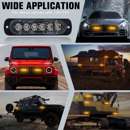 8pcs Ultra-Bright LED Light Bar, LED Car Lights, Car Light LED Truck Pickup Lighting Decoration With For Truck，RV，Car Van， Boat