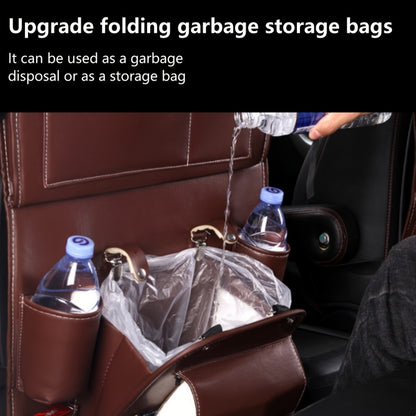 Car Seat Organizer with Foldable Tray Trash Can Multi-Pocket Rear Seat Back Storage Bag Headrest Hanging Organizer for SUV Truck Universal Fit 1pc 2pcs