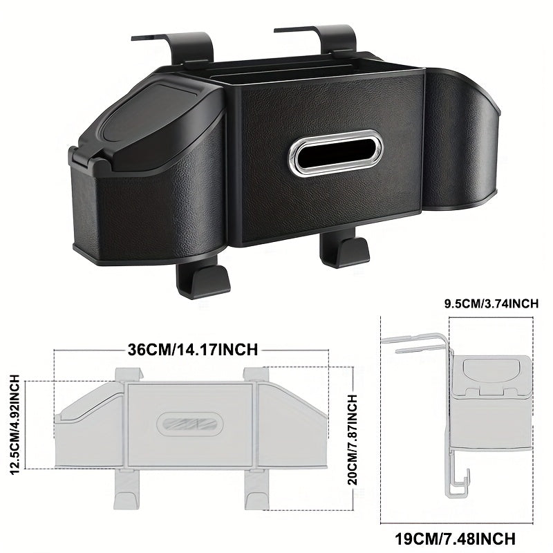 Automotive Backseat Organizer - Premium Car Back Seat Storage Box for Efficient Organization And Clutter-Free Travel