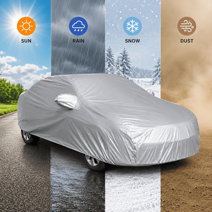 Universal Waterproof Car Cover-Full Car Cover. Uv-Proof, Rain-Proof, Dust-Proof, Snow-Proof And High Temperature-Resistant PEVA Materials, Four-Season Vehicle Protection, Auto Parts, Car Cover | Fashion Car Cover