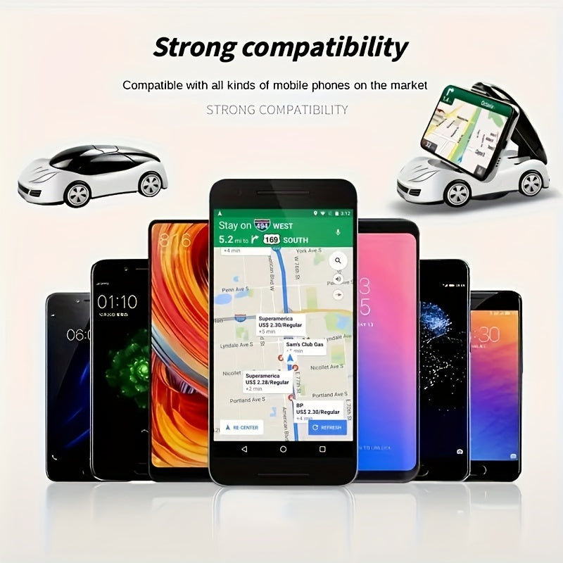 [360° Rotating] 2pcs Car Model Phone Holder Holder Foldable Car Dashboard Phone Holder 360° Rotating Universal Phone Holder Auto Parts